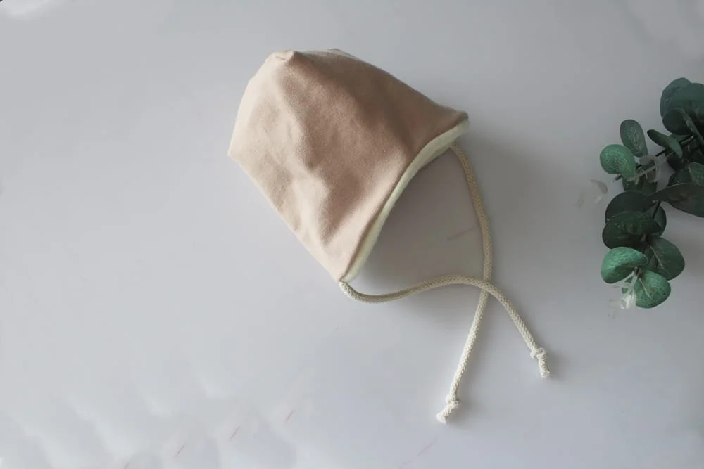 czapka beż nude zima    